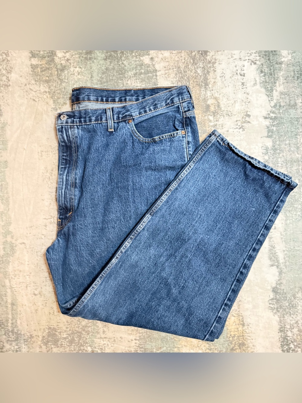 Men's Levi Blue Jeans Water Less 54x32
